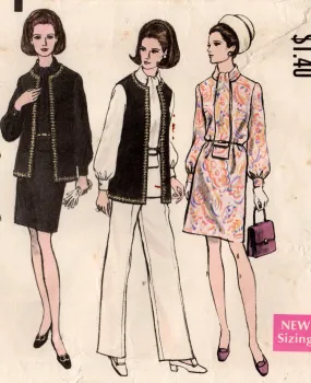 Vogue 7671 Womens Jacket Dress Blouse Skirt & Pants 1960s Vintage Sewing Pattern Size 10 Bust 32 1/2 inches
