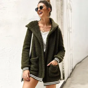 Women Faux Fur Coat Long Sleeve