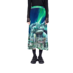 Women Surreal Collection: Overall Print Knit Skirt - Pattern