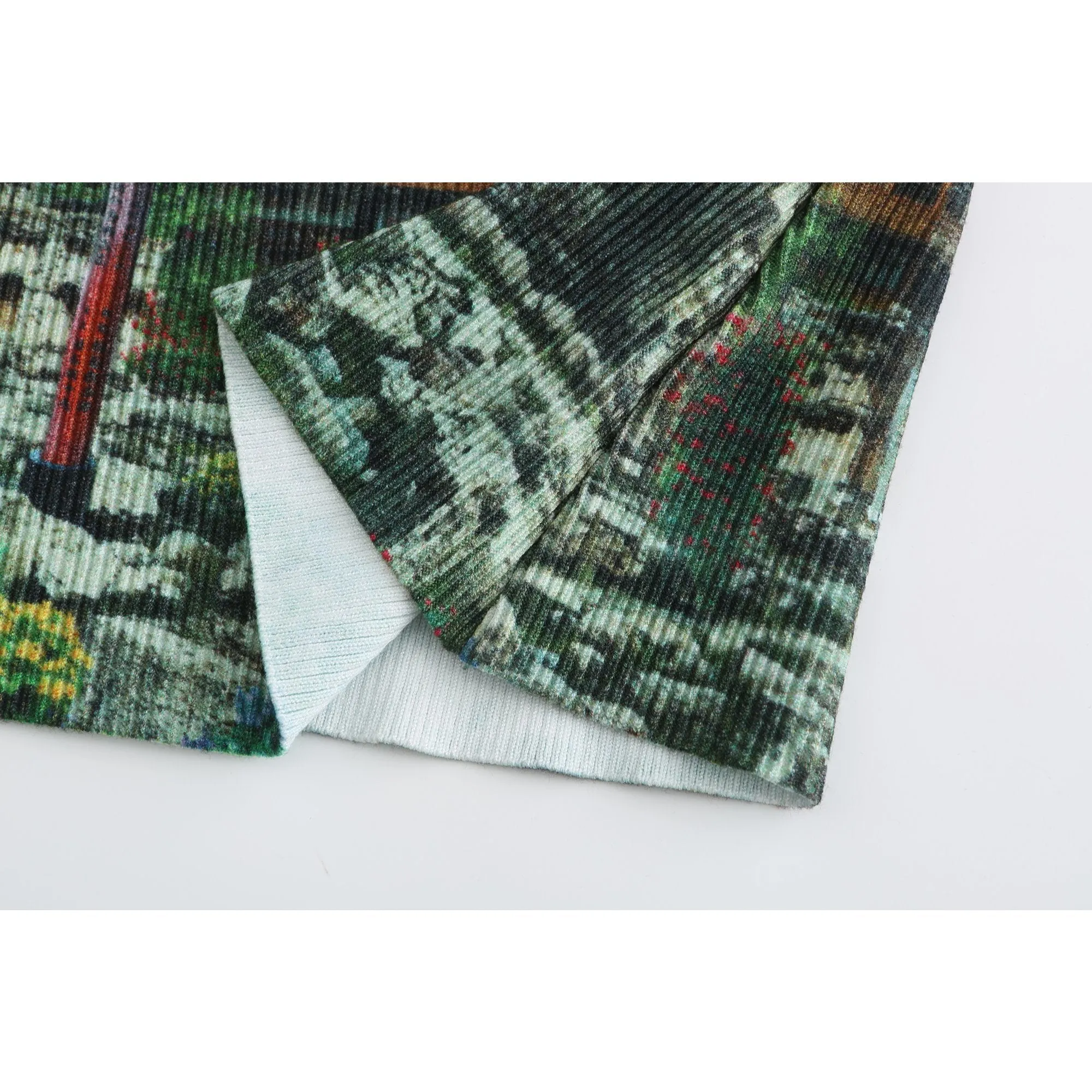 Women Surreal Collection: Overall Print Knit Skirt - Pattern