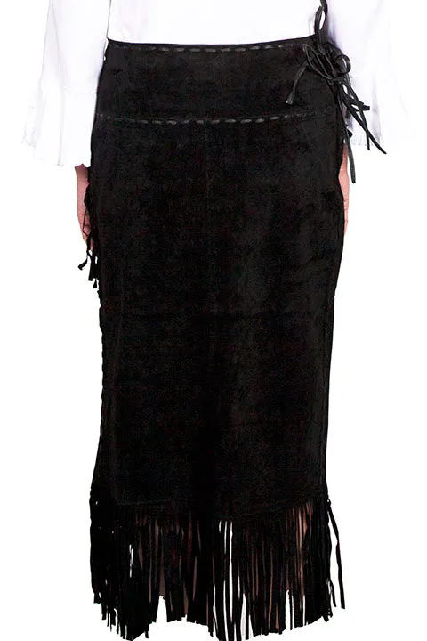 Wrap Around Fringe Skirt