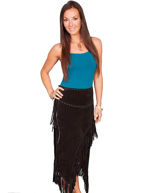 Wrap Around Fringe Skirt