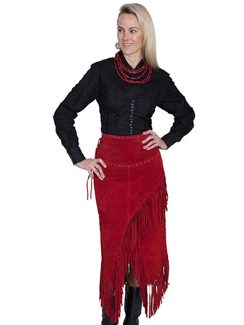 Wrap Around Fringe Skirt