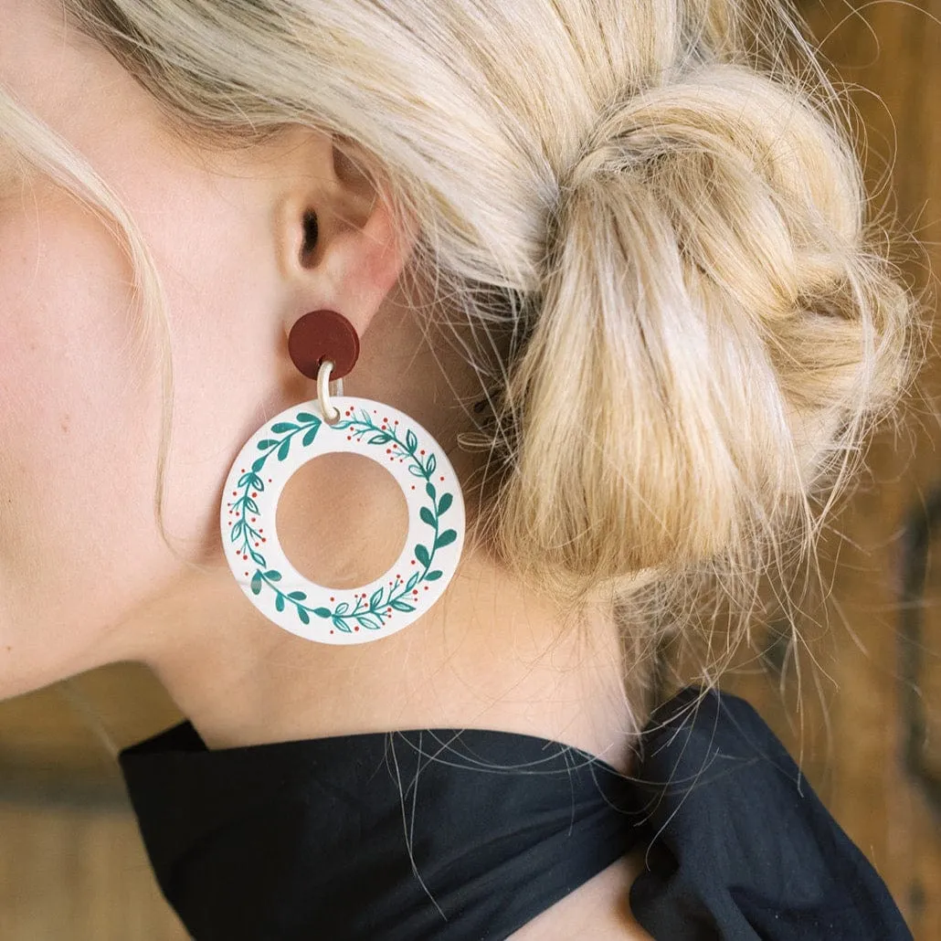 Wreath Dangle Earrings
